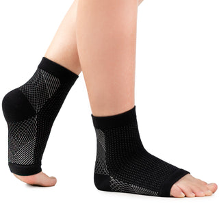 TISOX Ankle Compression Sock - BLACK