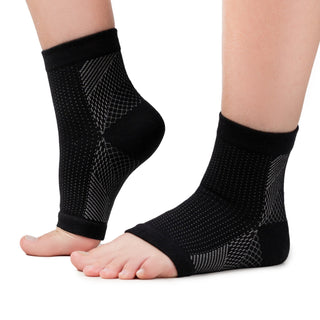 TISOX Ankle Compression Sock - BLACK