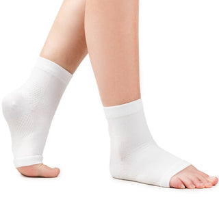 TISOX Ankle Compression Sock - WHITE