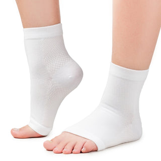 TISOX Ankle Compression Sock - WHITE